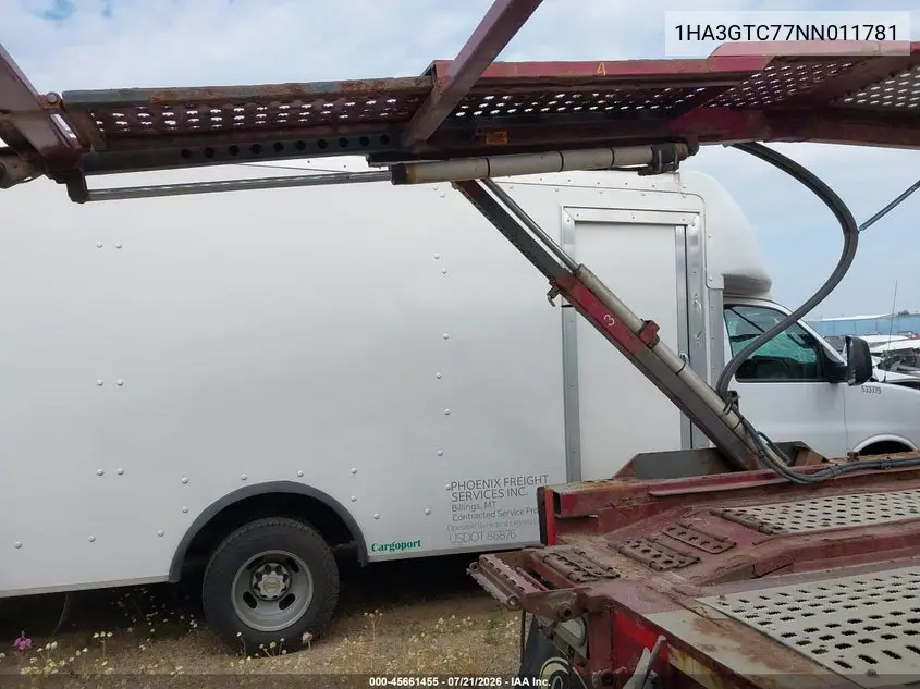 2022 Chevrolet Express Cutaway Work Van VIN: 1HA3GTC77NN011781 Lot: 45661455
