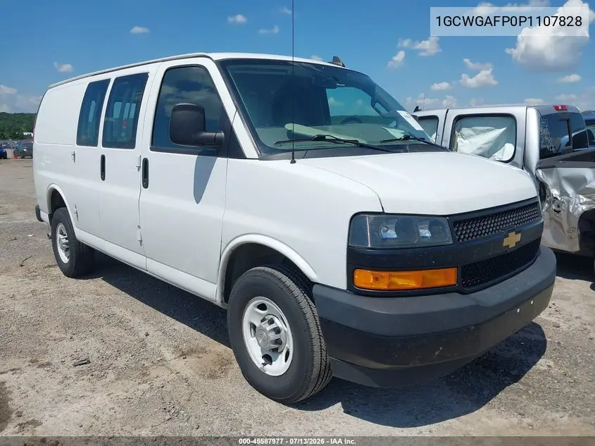 2023 Chevrolet Express Cargo Rwd 2500 Regular Wheelbase Wt VIN: 1GCWGAFP0P1107828 Lot: 45587977