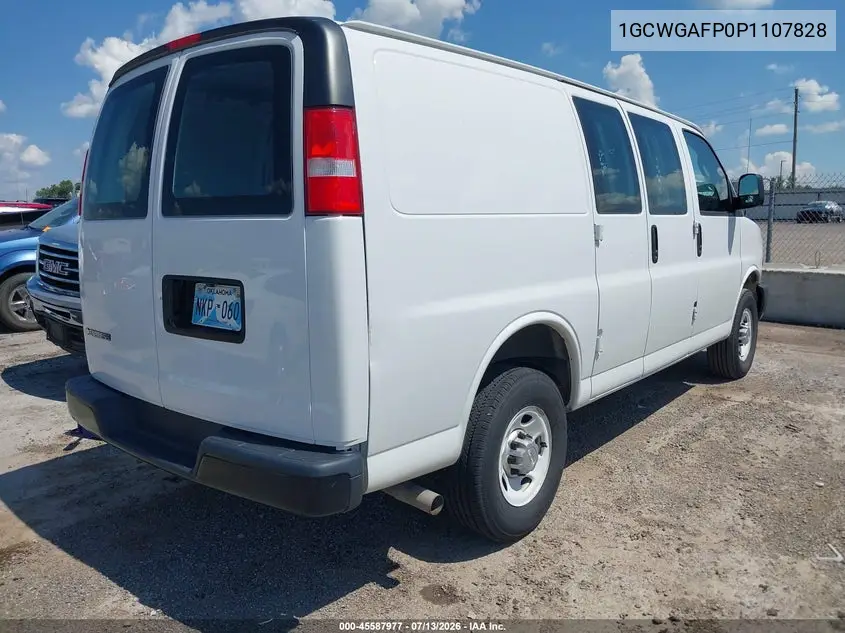 2023 Chevrolet Express Cargo Rwd 2500 Regular Wheelbase Wt VIN: 1GCWGAFP0P1107828 Lot: 45587977