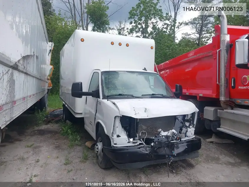 2024 Chevrolet Express Cutaway 4500 Van VIN: 1HA6GVC71RN006123 Lot: 12618015