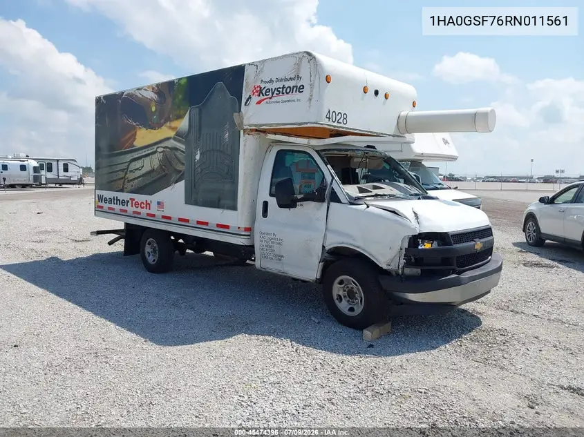 2024 Chevrolet Express Cutaway Work Van VIN: 1HA0GSF76RN011561 Lot: 45474396