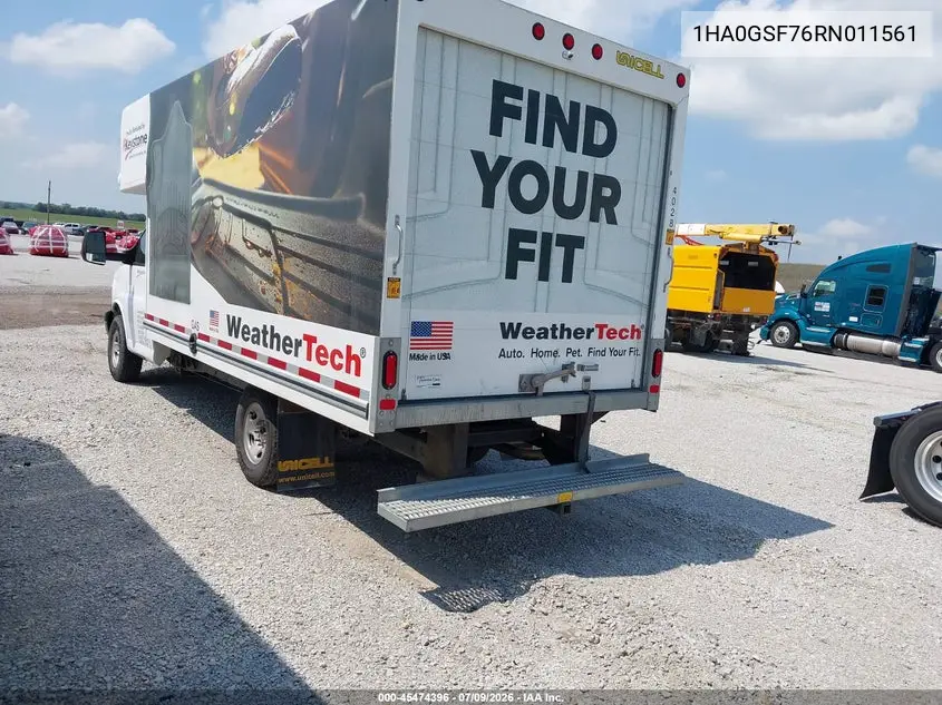 2024 Chevrolet Express Cutaway Work Van VIN: 1HA0GSF76RN011561 Lot: 45474396