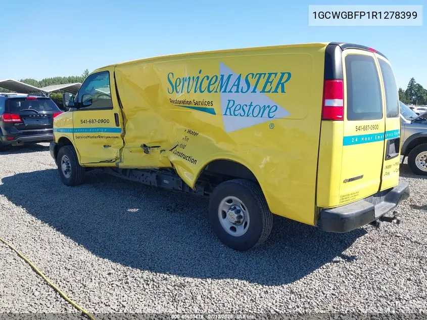 2024 Chevrolet Express Cargo Rwd 2500 Extended Wheelbase Wt VIN: 1GCWGBFP1R1278399 Lot: 45603478