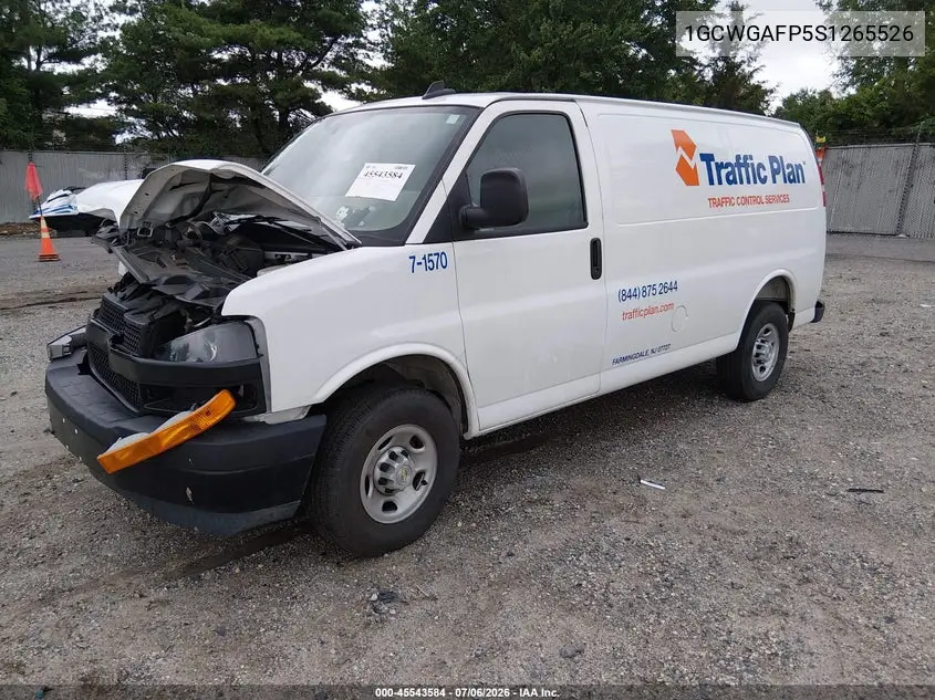 2025 Chevrolet Express Cargo Rwd 2500 Regular Wheelbase Wt VIN: 1GCWGAFP5S1265526 Lot: 45543584