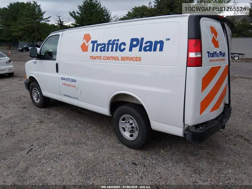 2025 Chevrolet Express Cargo Rwd 2500 Regular Wheelbase Wt VIN: 1GCWGAFP5S1265526 Lot: 45543584