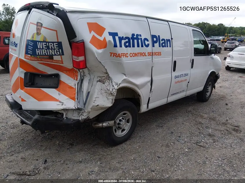2025 Chevrolet Express Cargo Rwd 2500 Regular Wheelbase Wt VIN: 1GCWGAFP5S1265526 Lot: 45543584
