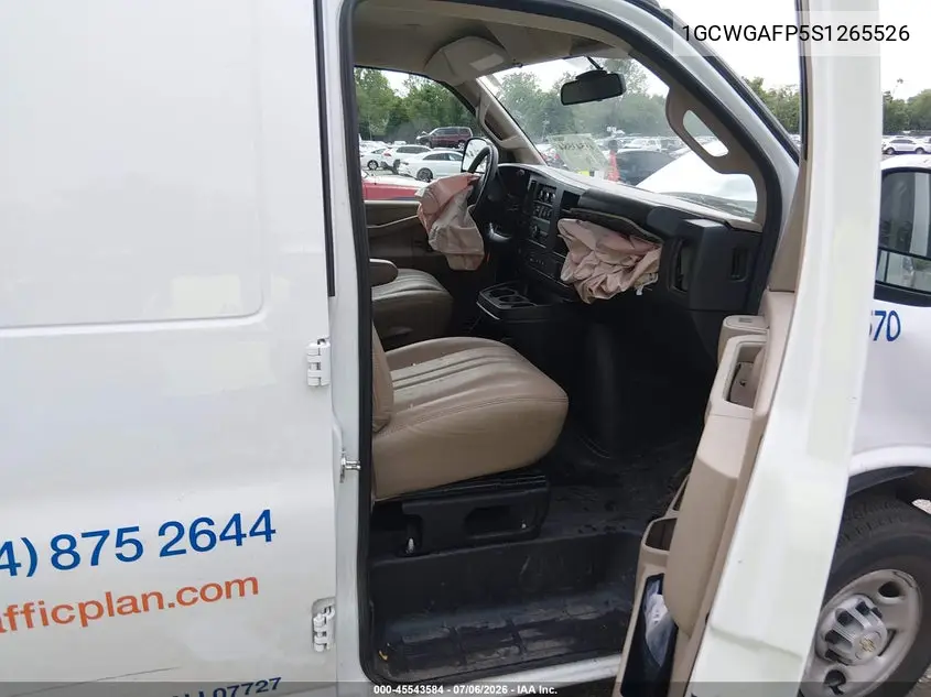2025 Chevrolet Express Cargo Rwd 2500 Regular Wheelbase Wt VIN: 1GCWGAFP5S1265526 Lot: 45543584