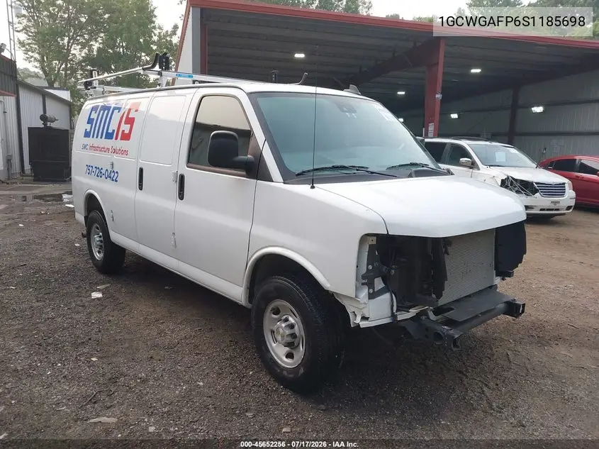 2025 Chevrolet Express Cargo Rwd 2500 Regular Wheelbase Wt VIN: 1GCWGAFP6S1185698 Lot: 45652256