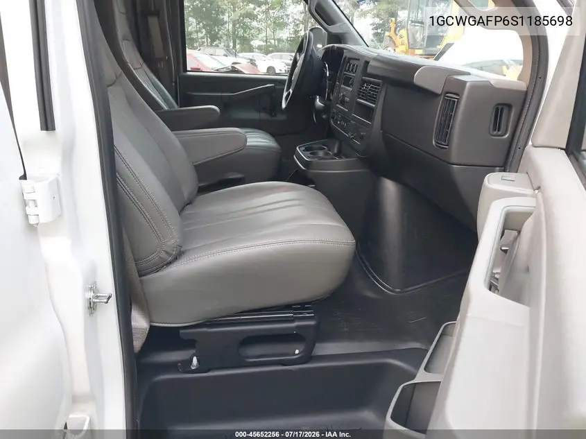 2025 Chevrolet Express Cargo Rwd 2500 Regular Wheelbase Wt VIN: 1GCWGAFP6S1185698 Lot: 45652256