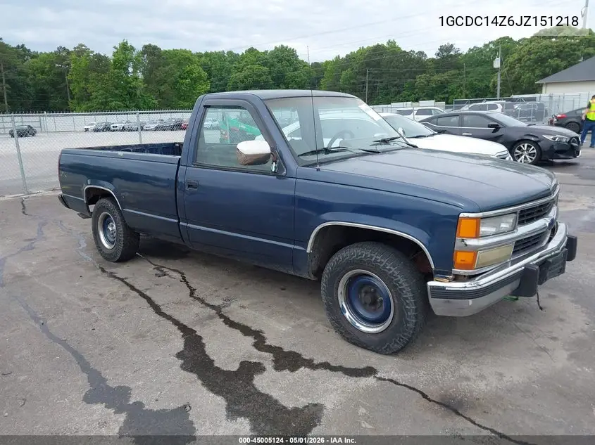 1988 Chevrolet Gmt-400 C1500 VIN: 1GCDC14Z6JZ151218 Lot: 45005124