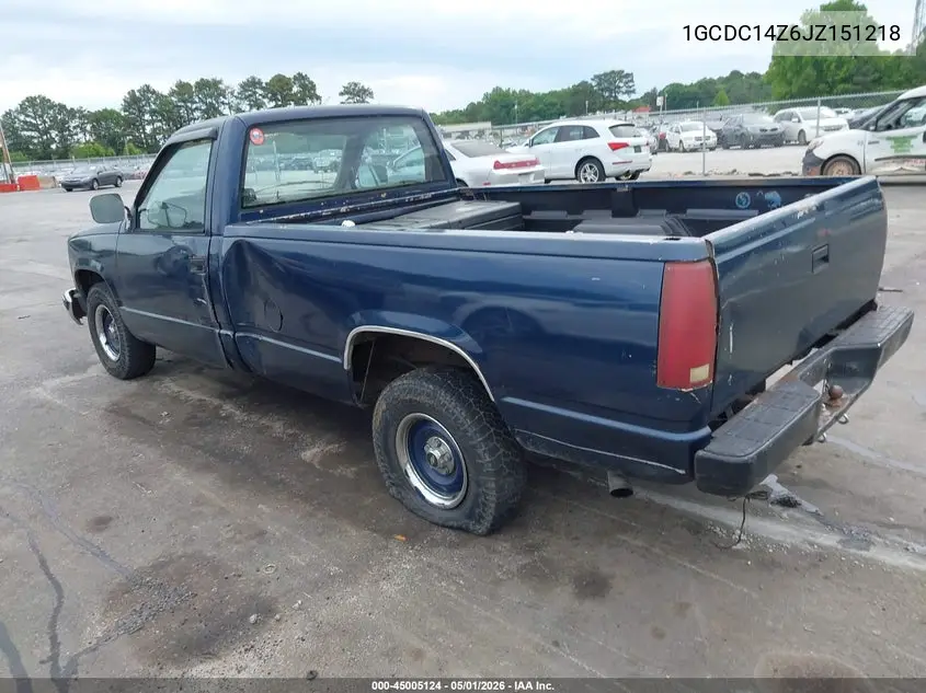 1988 Chevrolet Gmt-400 C1500 VIN: 1GCDC14Z6JZ151218 Lot: 45005124