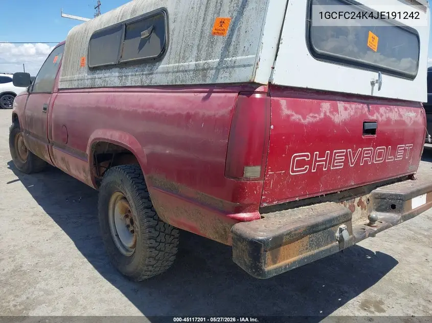 1988 Chevrolet Gmt-400 C2500 VIN: 1GCFC24K4JE191242 Lot: 45117201