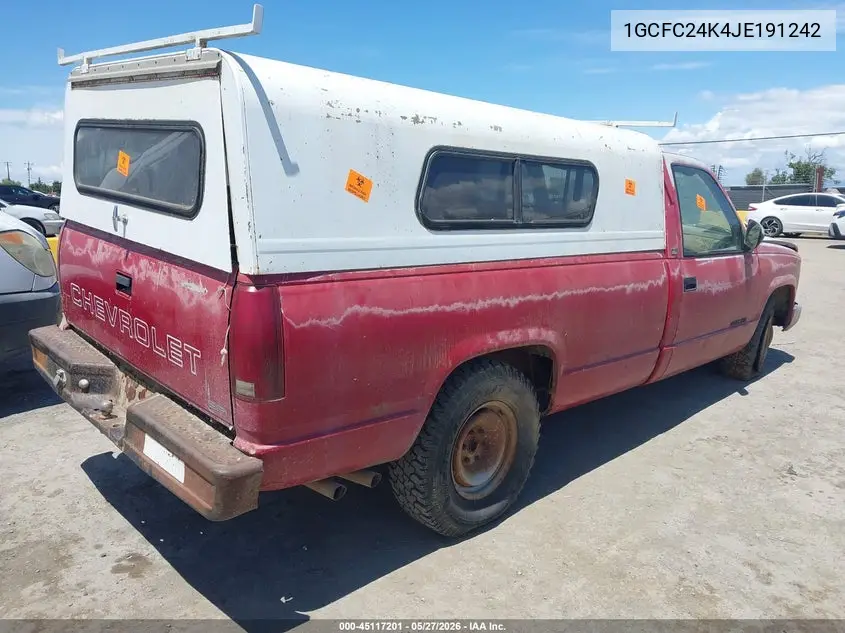 1988 Chevrolet Gmt-400 C2500 VIN: 1GCFC24K4JE191242 Lot: 45117201