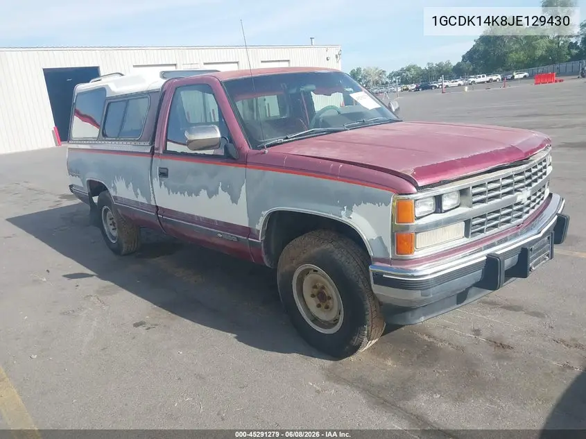 1988 Chevrolet Gmt-400 K1500 VIN: 1GCDK14K8JE129430 Lot: 45291279
