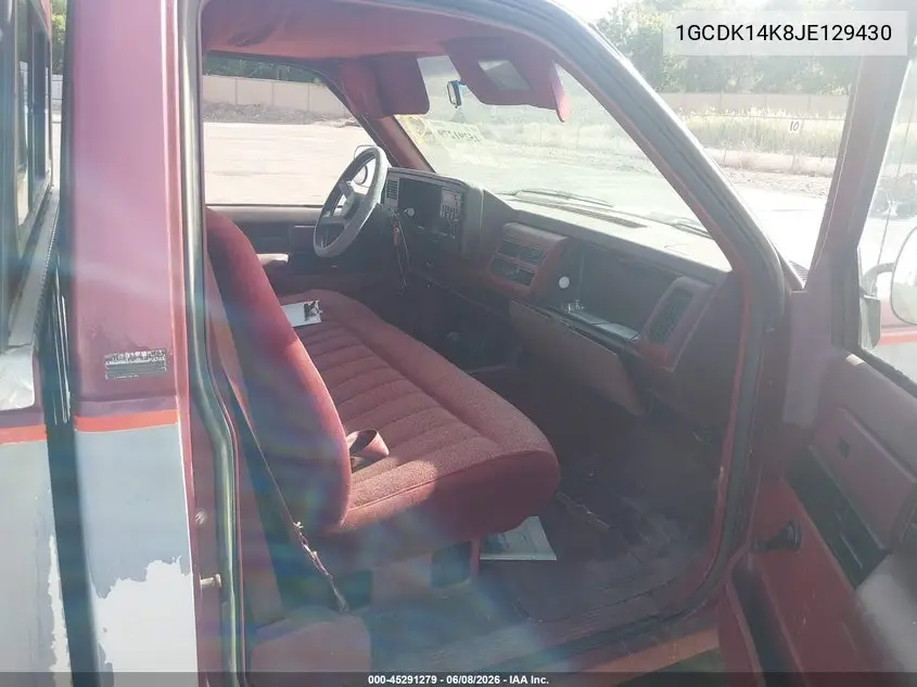 1988 Chevrolet Gmt-400 K1500 VIN: 1GCDK14K8JE129430 Lot: 45291279