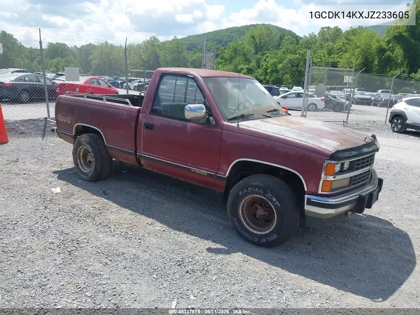 1988 Chevrolet Gmt-400 K1500 VIN: 1GCDK14KXJZ233605 Lot: 45337875