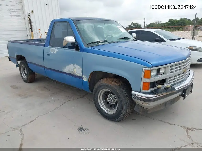 1988 Chevrolet Gmt-400 C1500 VIN: 1GCDC14K3JZ247424 Lot: 45633285