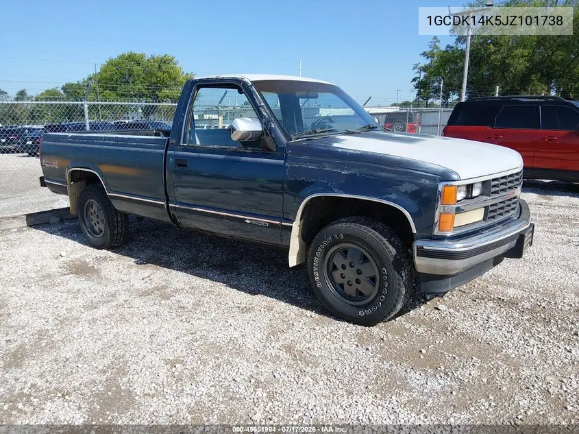 1988 Chevrolet Gmt-400 K1500 VIN: 1GCDK14K5JZ101738 Lot: 45651904