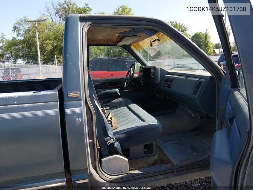 1988 Chevrolet Gmt-400 K1500 VIN: 1GCDK14K5JZ101738 Lot: 45651904
