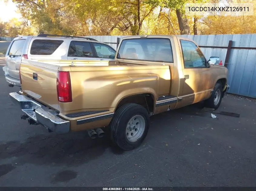 1GCDC14KXKZ126911 1989 Chevrolet Gmt-400 C1500