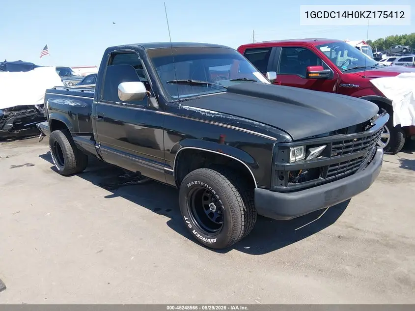 1989 Chevrolet Gmt-400 C1500 VIN: 1GCDC14H0KZ175412 Lot: 45248566