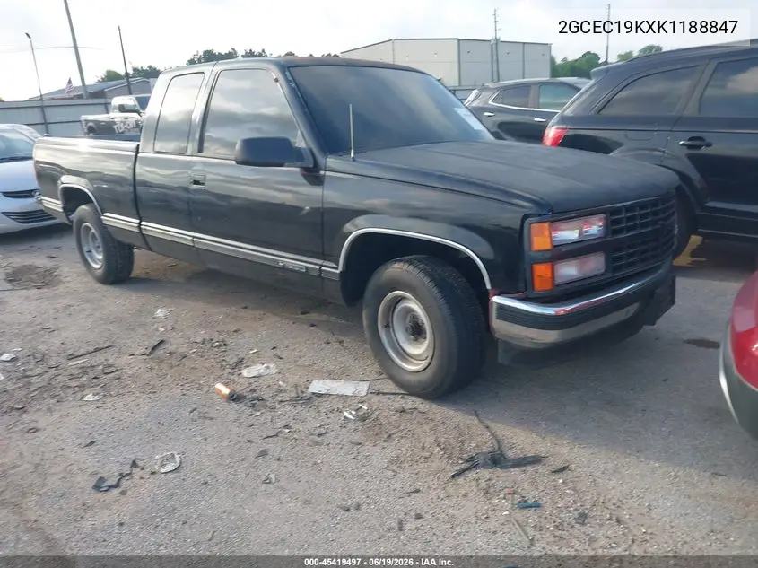 1989 Chevrolet Gmt-400 C1500 VIN: 2GCEC19KXK1188847 Lot: 45419497