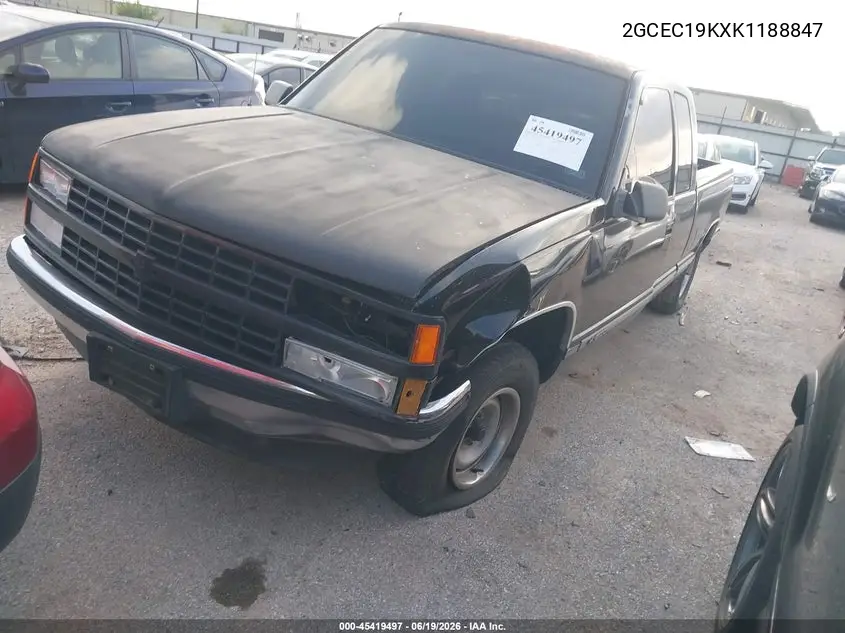 1989 Chevrolet Gmt-400 C1500 VIN: 2GCEC19KXK1188847 Lot: 45419497