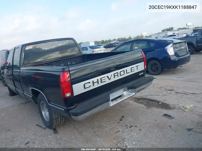 1989 Chevrolet Gmt-400 C1500 VIN: 2GCEC19KXK1188847 Lot: 45419497