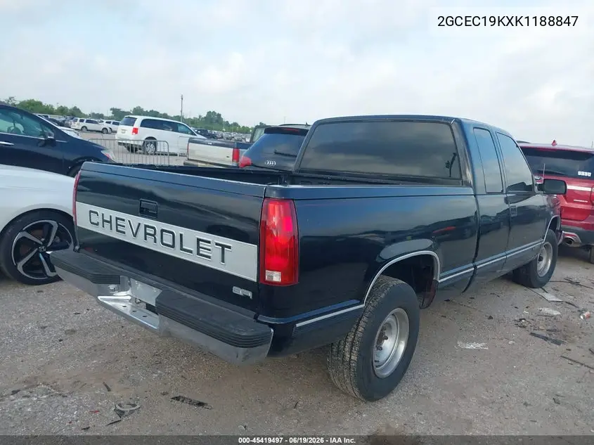 1989 Chevrolet Gmt-400 C1500 VIN: 2GCEC19KXK1188847 Lot: 45419497