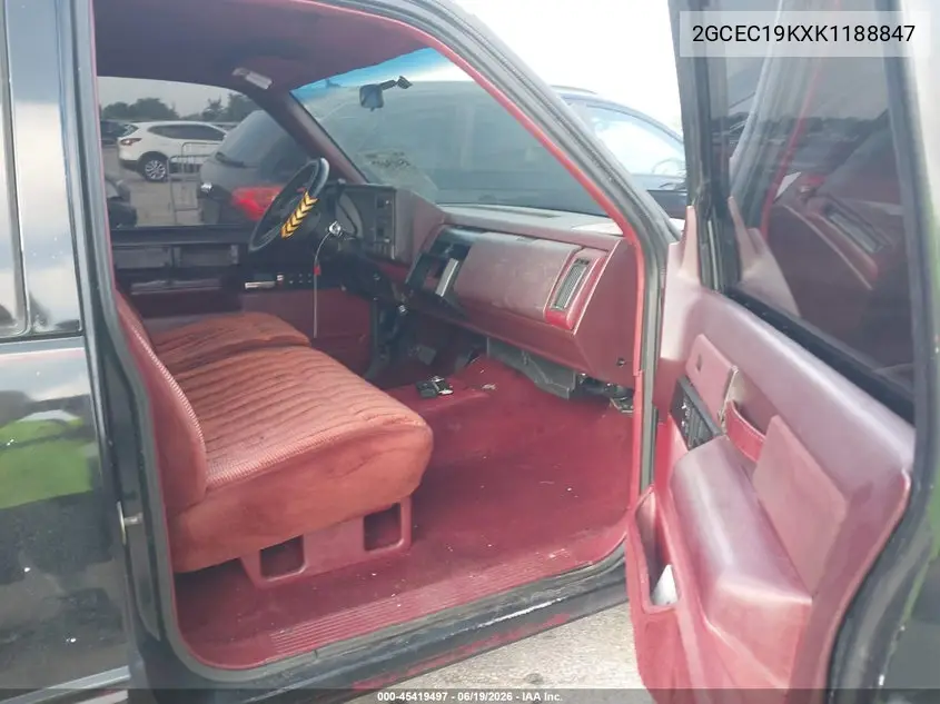 1989 Chevrolet Gmt-400 C1500 VIN: 2GCEC19KXK1188847 Lot: 45419497