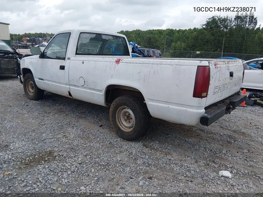 1989 Chevrolet Gmt-400 C1500 VIN: 1GCDC14H9KZ238071 Lot: 45448601