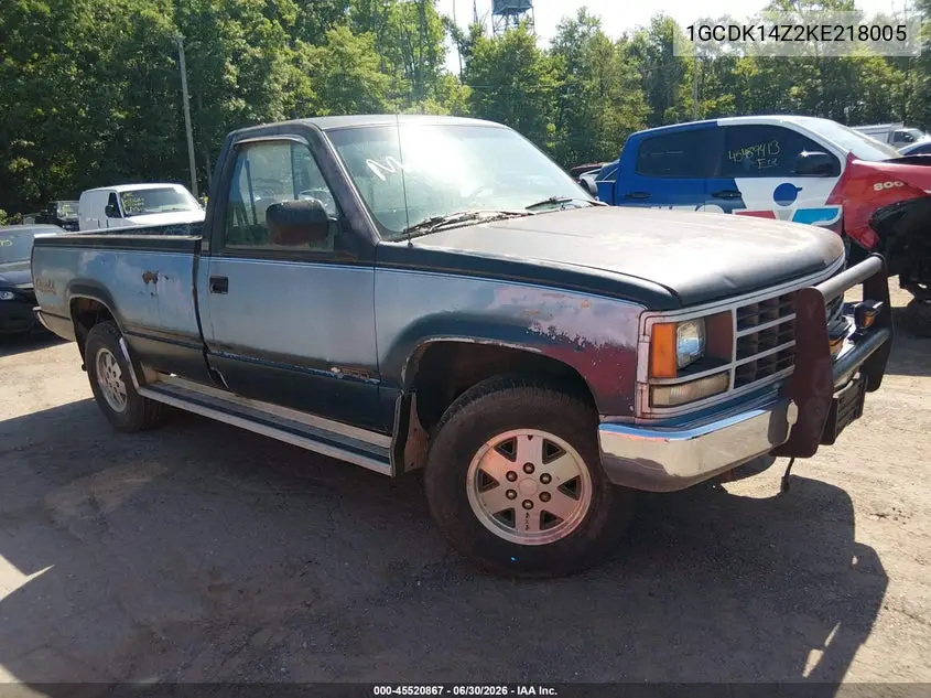 1989 Chevrolet Gmt-400 K1500 VIN: 1GCDK14Z2KE218005 Lot: 45520867