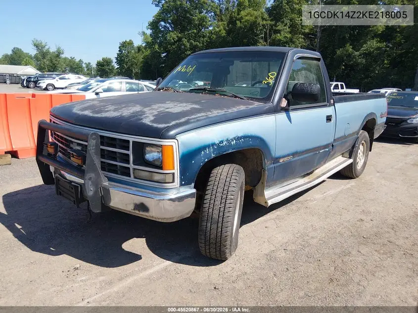 1989 Chevrolet Gmt-400 K1500 VIN: 1GCDK14Z2KE218005 Lot: 45520867