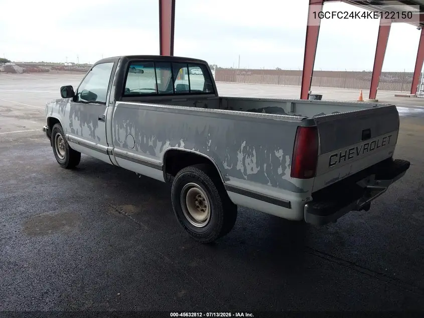 1989 Chevrolet Gmt-400 C2500 VIN: 1GCFC24K4KE122150 Lot: 45632812
