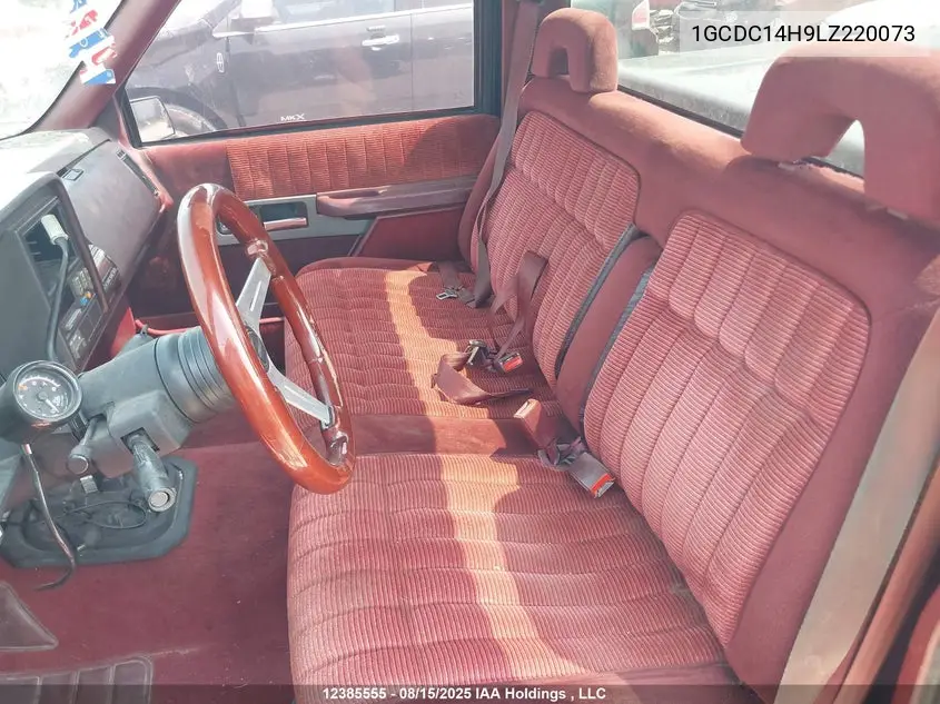 1990 Chevrolet Gmt-400 C1500 VIN: 1GCDC14H9LZ220073 Lot: 12385555