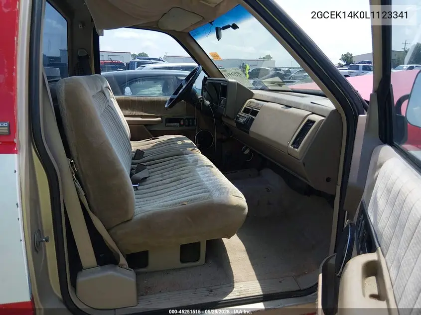 1990 Chevrolet Gmt-400 K1500 VIN: 2GCEK14K0L1123341 Lot: 45251515