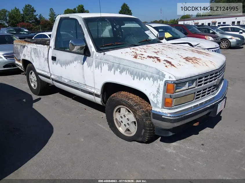 1990 Chevrolet Gmt-400 K1500 VIN: 1GCDK14K4LZ124995 Lot: 45594963