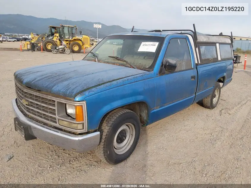 1990 Chevrolet Gmt-400 C1500 VIN: 1GCDC14Z0LZ195220 Lot: 45613380