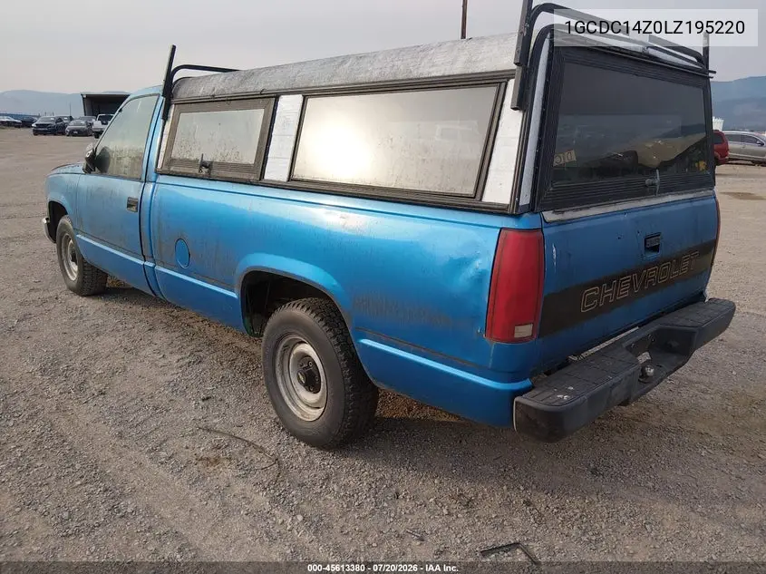1990 Chevrolet Gmt-400 C1500 VIN: 1GCDC14Z0LZ195220 Lot: 45613380