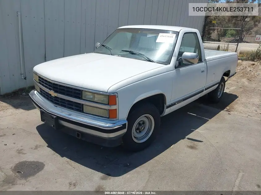 1990 Chevrolet Gmt-400 C1500 VIN: 1GCDC14K0LE253711 Lot: 45615848