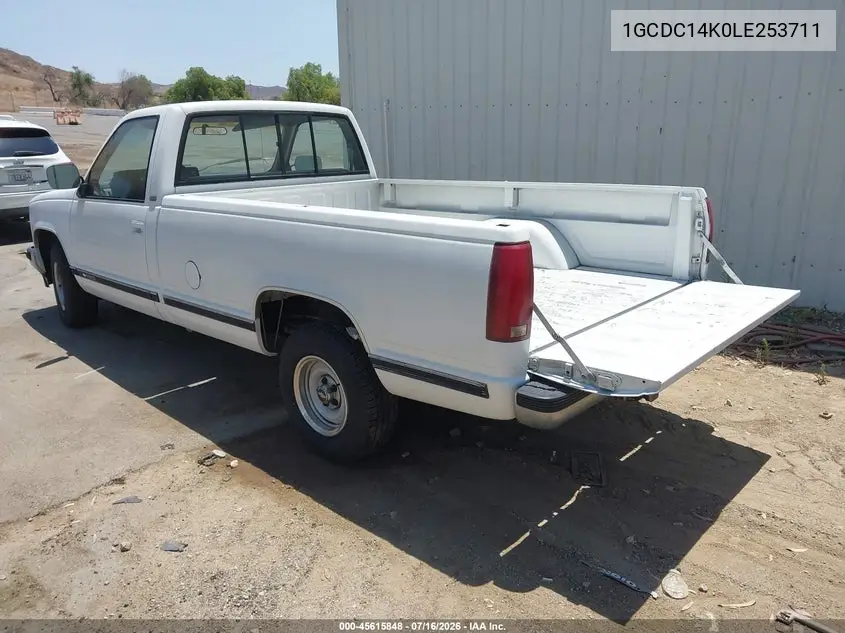 1990 Chevrolet Gmt-400 C1500 VIN: 1GCDC14K0LE253711 Lot: 45615848