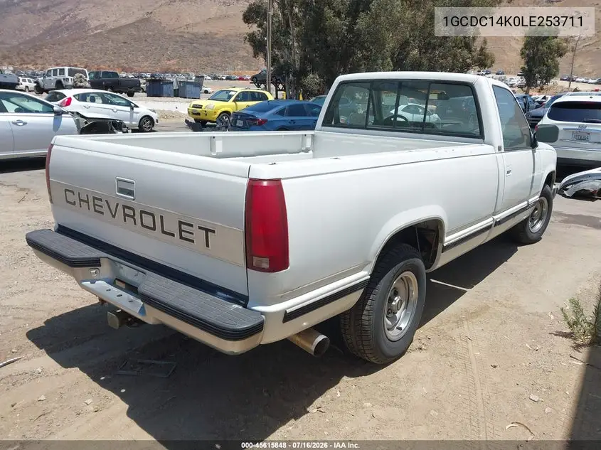 1990 Chevrolet Gmt-400 C1500 VIN: 1GCDC14K0LE253711 Lot: 45615848