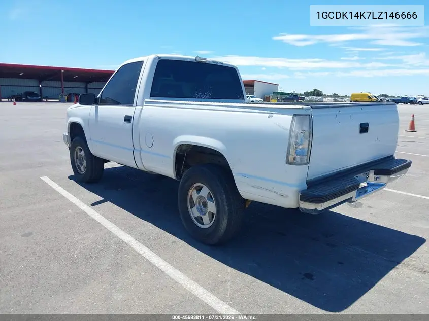 1990 Chevrolet Gmt-400 K1500 VIN: 1GCDK14K7LZ146666 Lot: 45683811