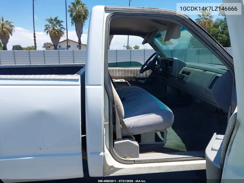 1990 Chevrolet Gmt-400 K1500 VIN: 1GCDK14K7LZ146666 Lot: 45683811