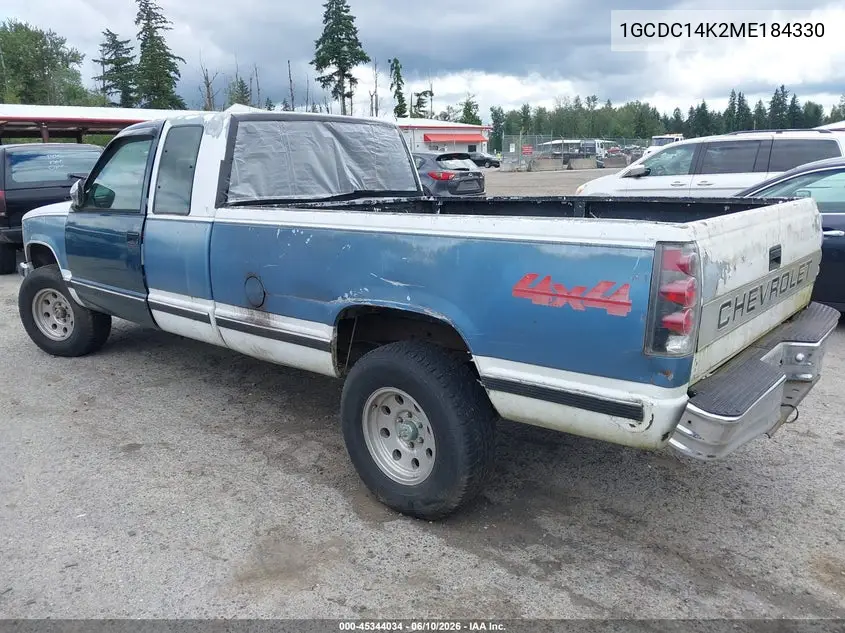1991 Chevrolet Gmt-400 C1500 VIN: 1GCDC14K2ME184330 Lot: 45344034