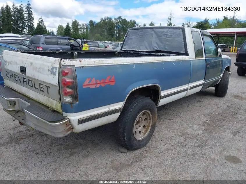 1991 Chevrolet Gmt-400 C1500 VIN: 1GCDC14K2ME184330 Lot: 45344034