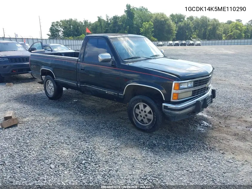 1991 Chevrolet Gmt-400 K1500 VIN: 1GCDK14K5ME110290 Lot: 45502275