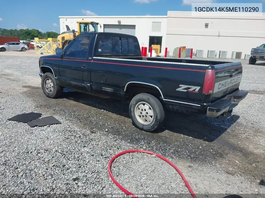 1991 Chevrolet Gmt-400 K1500 VIN: 1GCDK14K5ME110290 Lot: 45502275