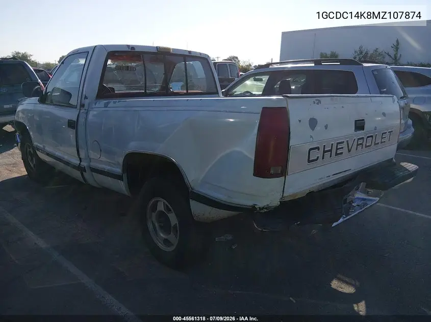 1991 Chevrolet Gmt-400 C1500 VIN: 1GCDC14K8MZ107874 Lot: 45561318
