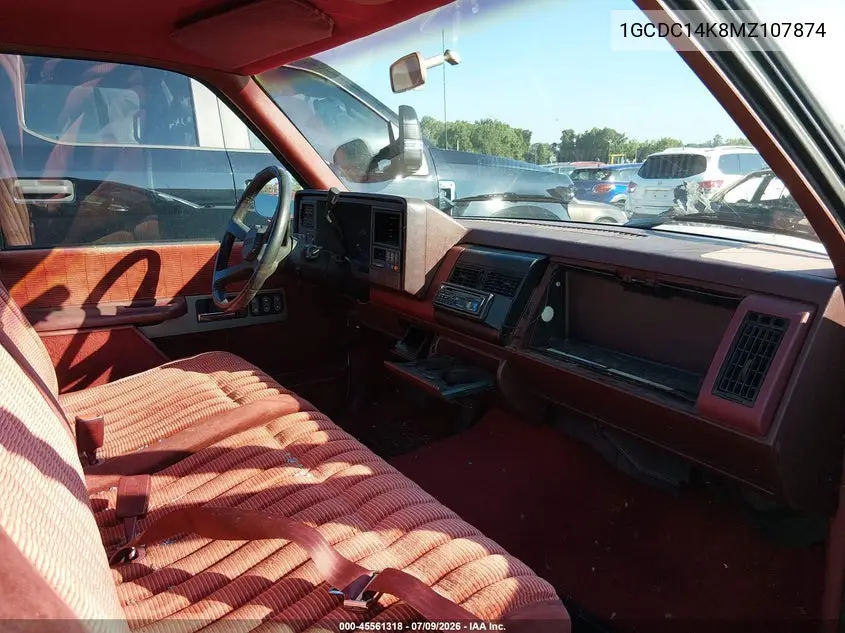 1991 Chevrolet Gmt-400 C1500 VIN: 1GCDC14K8MZ107874 Lot: 45561318